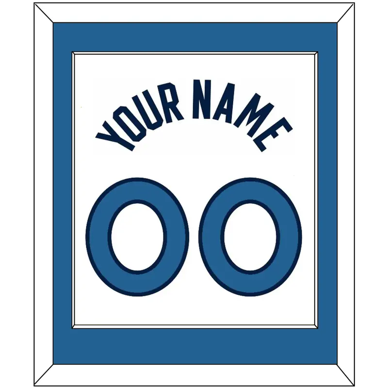 Minnesota Name & Number - White Association - Single Mat 2