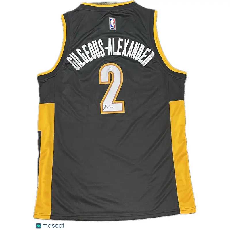 Shai Gilgeous-Alexander Signed Jersey PSA Oklahoma City Thunder Autographed