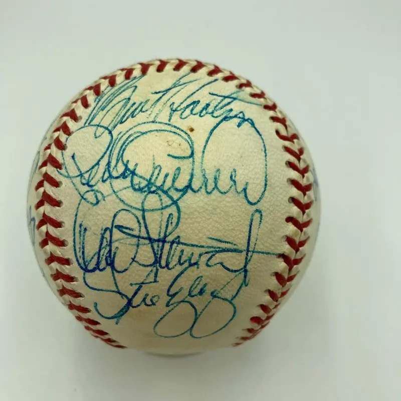 1981 Los Angeles Dodgers World Series Champs Team Signed Baseball JSA COA