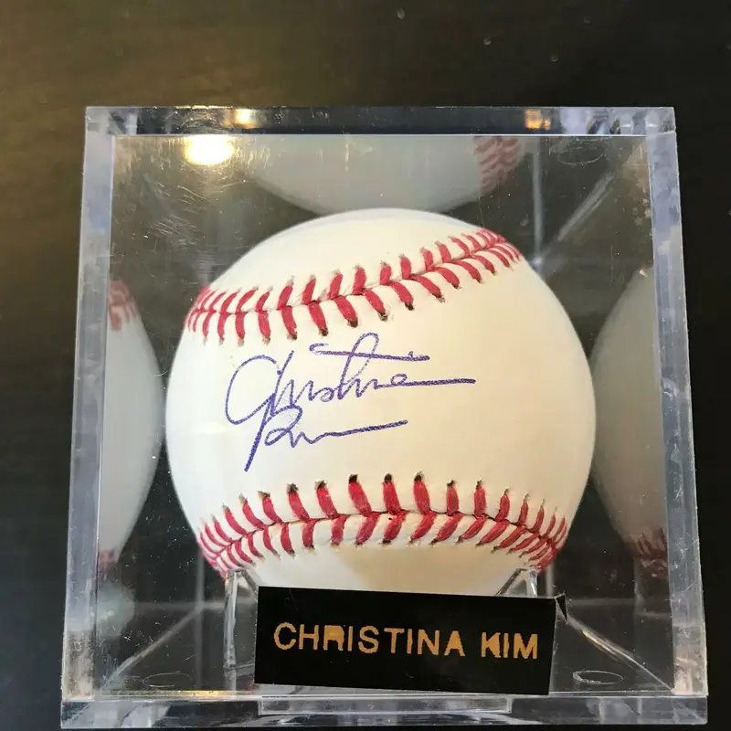 Christina Kim Signed Autographed Official Major League Baseball PGA Golf
