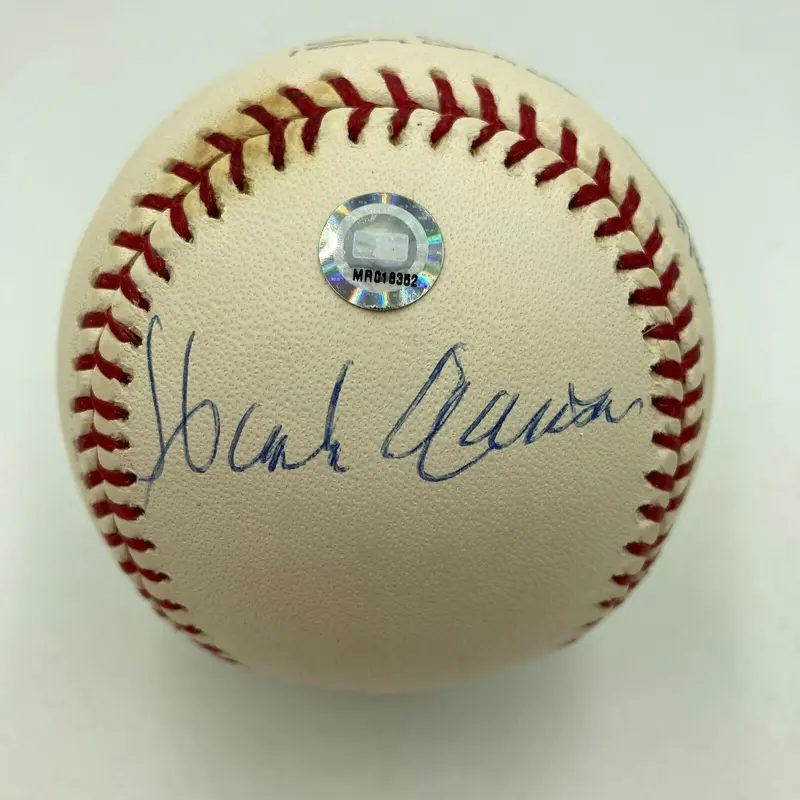 Willie Mays, Hank Aaron & Barry Bonds Signed Major League Baseball MLB Authentic