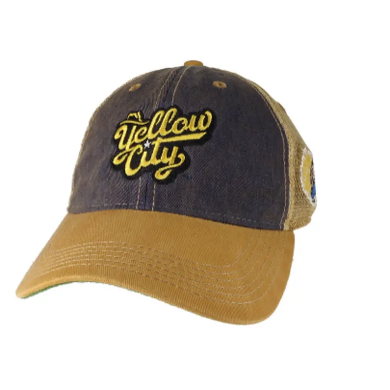 Amarillo Sod Poodles Yellow City Pigweeds Brown/ Tan Logo Cap