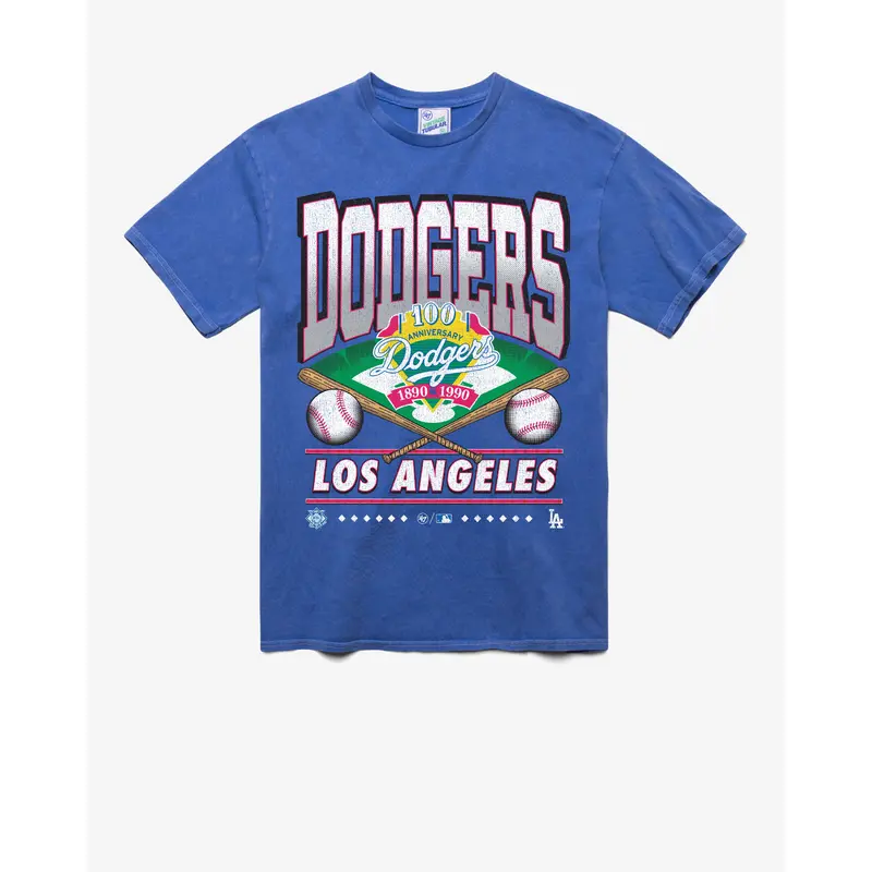 LOS ANGELES DODGERS COOPERSTOWN STRAIGHT SHOT VINTAGE '47 TUBULAR TEE
