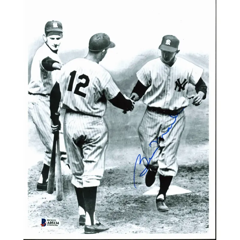 Yankees Billy Martin Authentic Signed 8x10 Black & White Photo BAS #A05134