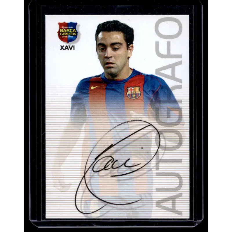 2004-05 Panini Megacracks Barca Campeon Autografo - Xavi #72