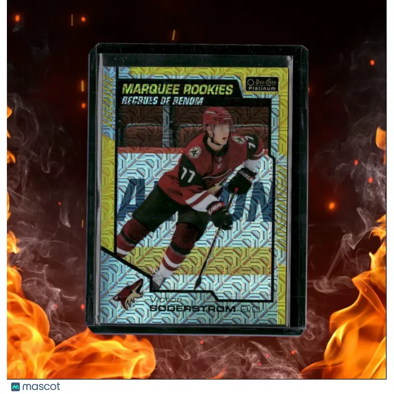 2020-21 O-Pee-Chee Platinum Victor Soderstrom Marquee Yellow Traxx Rookie