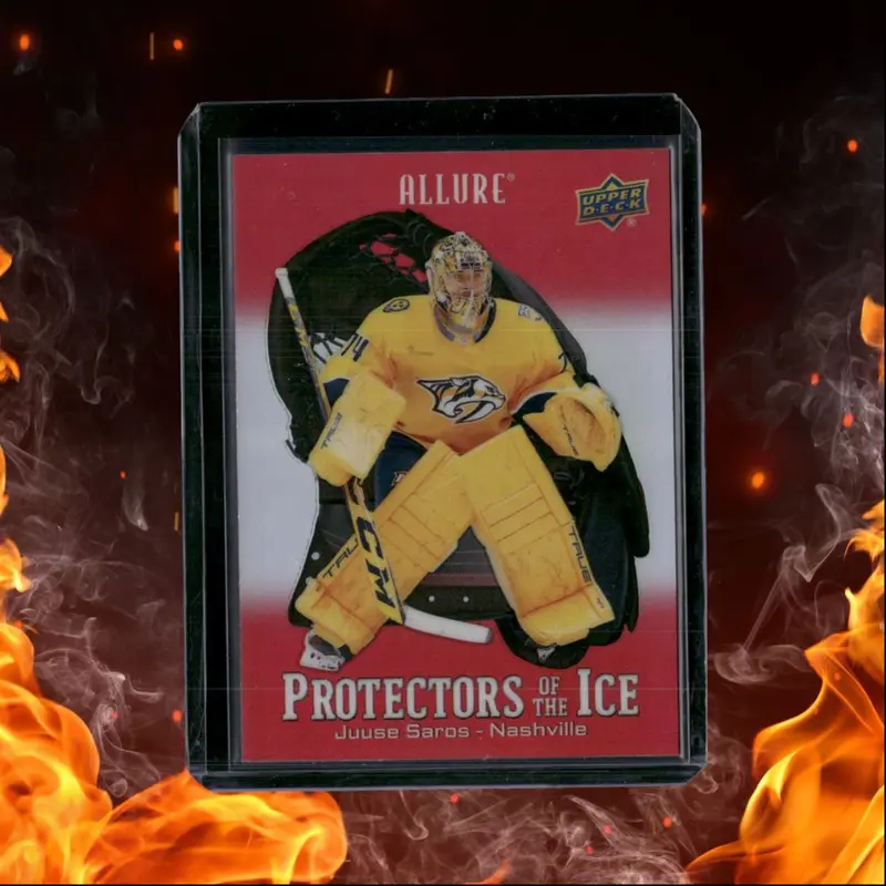 2024-25 Upper Deck Allure Juuse Saros Protectors of the Ice Red #PI-11
