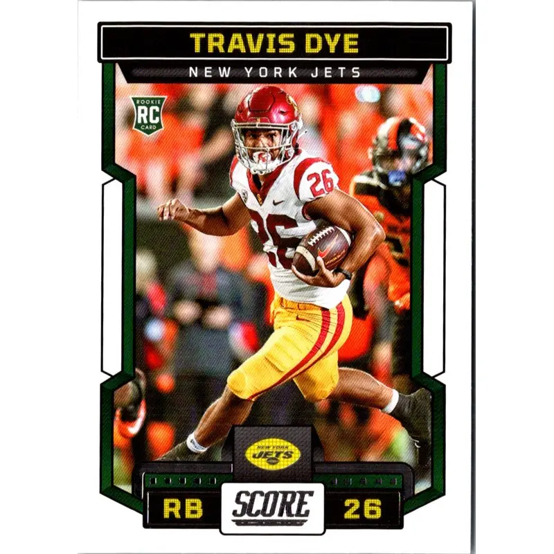 2023 Score Travis Dye #329 Rookie