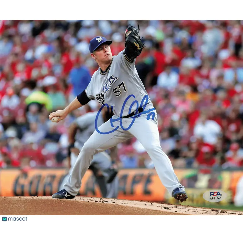 Chase Anderson Signed 8x10 Photo PSA Milwaukee Brewers