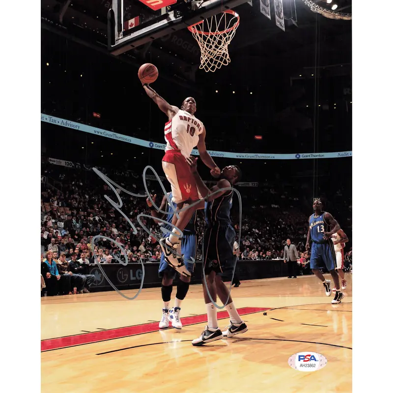 DEMAR DEROZAN signed 8x10 Photo PSA/DNA Raptors