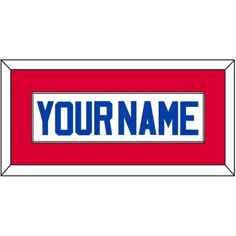 Detroit Name - Home White (1983-1996) - Single Mat 2