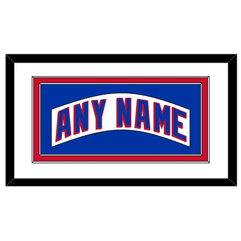 New York Nameplate - Road White - Double Mat 2
