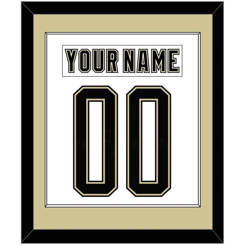 Pittsburgh Nameplate & Number (Back) Combined - 2014 Stadium Series White - Single Mat 2