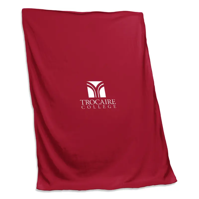 Trocaire College Screened Sweatshirt Blanket