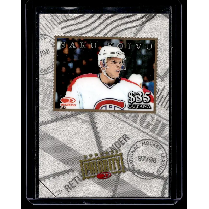 1997-98 Donruss Priority - Stamps - Gold - Saku Koivu