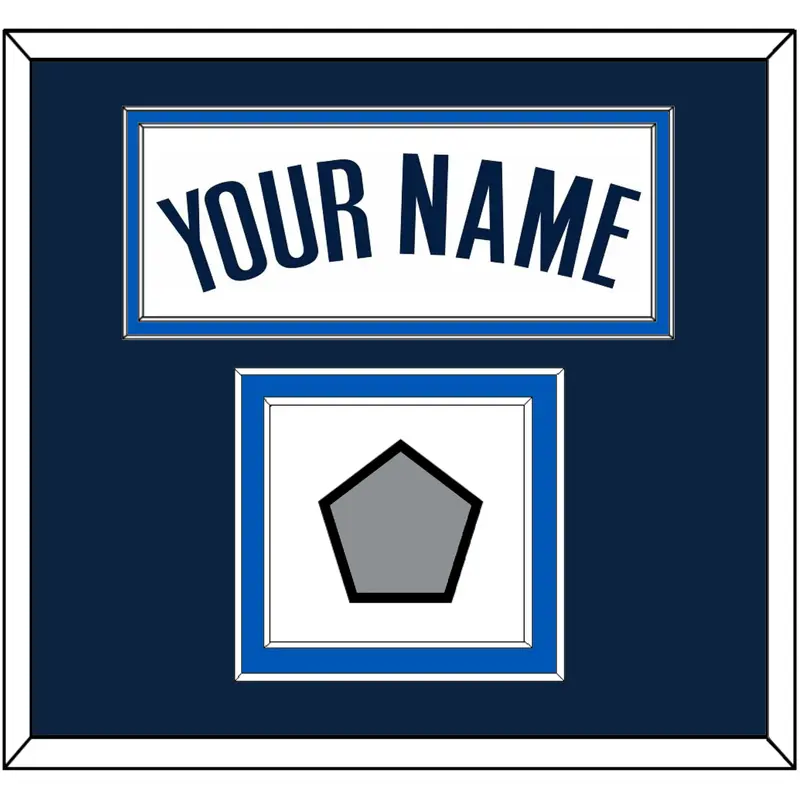 Dallas Name & Finals Patch - Home White (2001-2017) - Double Mat 2