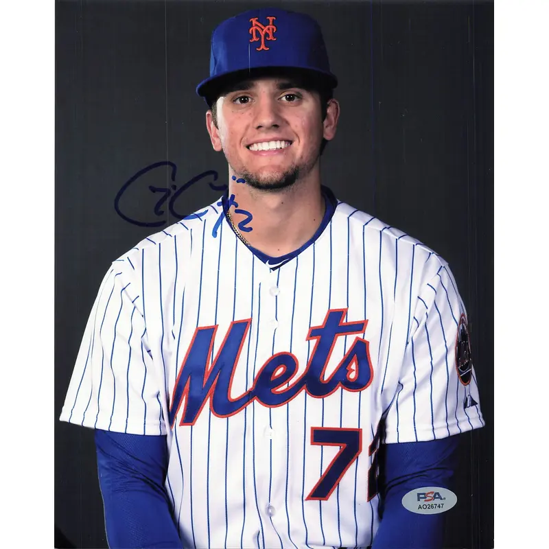 Gavin Cecchini signed 8x10 Photo PSA/DNA New York Mets autographed