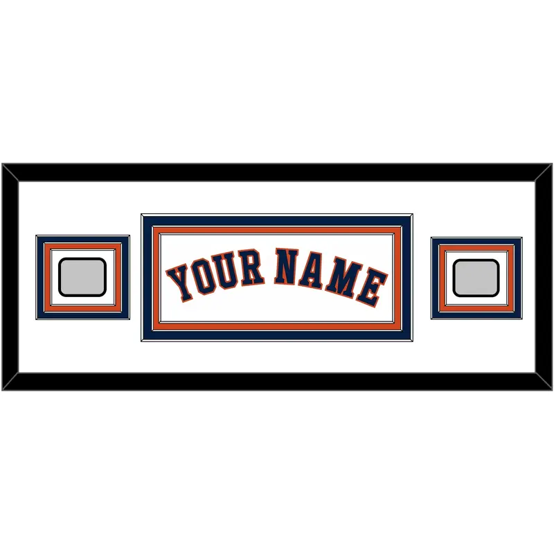 Houston Name & 2 World Series Champions Patches - Home White - Triple Mat 2