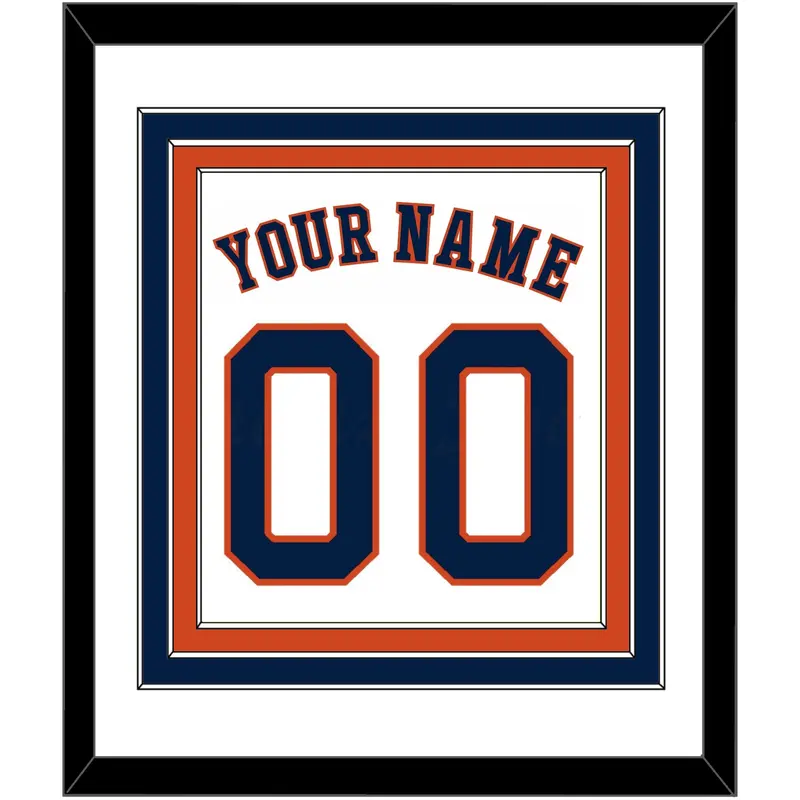 Houston Name & Number - Home White - Triple Mat 1
