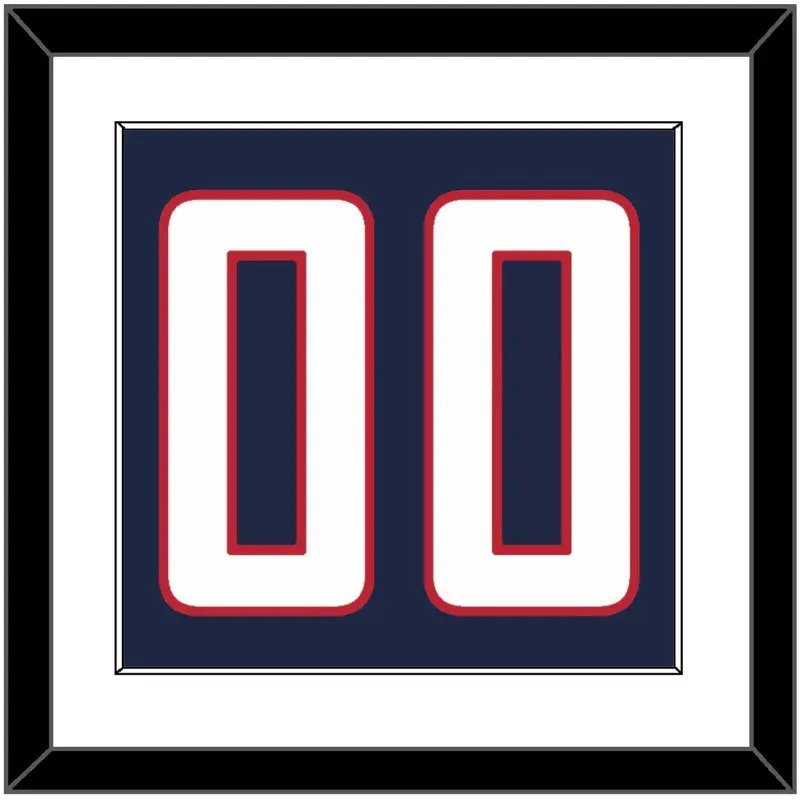 United States Mens Hockey Number - 2014 Olympics Road Blue - Single Mat 1