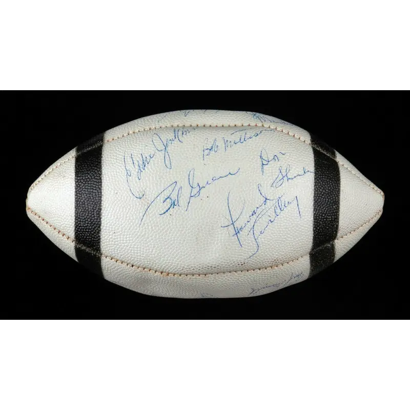 1972 Miami Dolphins Super Bowl Champs Team Signed Vintage Football JSA COA