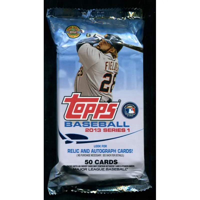2013 Topps Baseball Unopened Series 1 Jumbo Pack (50) (HTA)