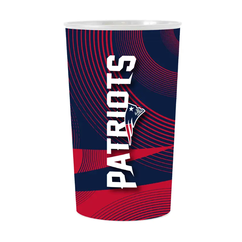 New England Patriots Geometric Hardwall Cup 4 Pack