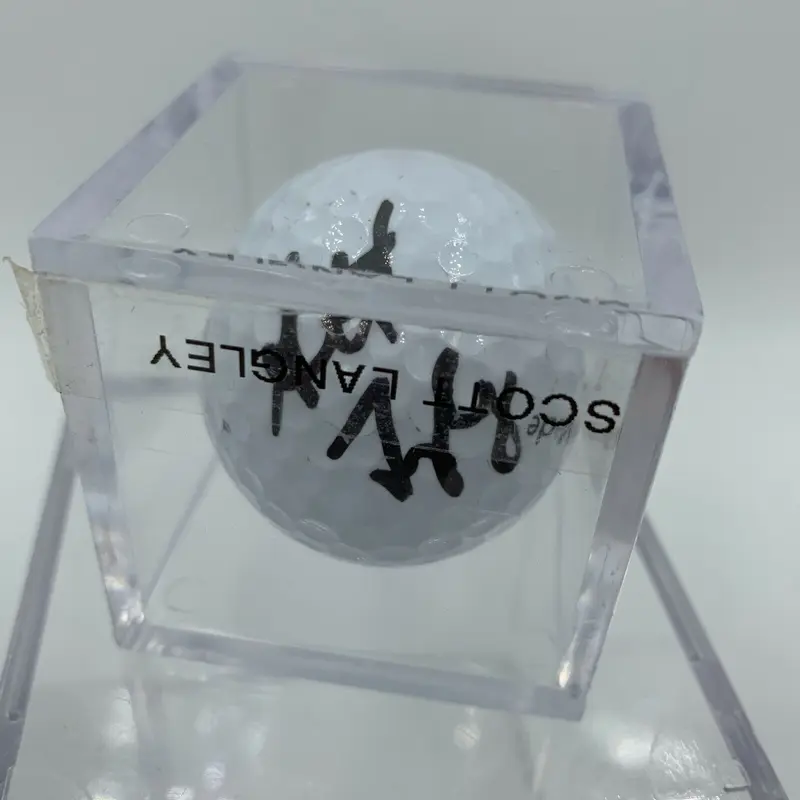 Scott Langley Signed Autographed Golf Ball PGA With JSA Sticker