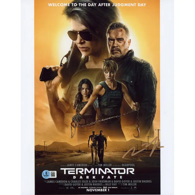 Tim Miller Terminator Dark Fate Authentic Signed 11x14 Photo BAS #BS78190
