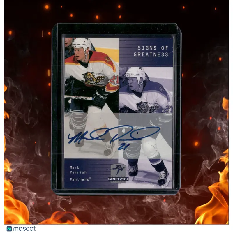 1999-00 Upper Deck Signs of Greatness Mark Parrish Auto #MP