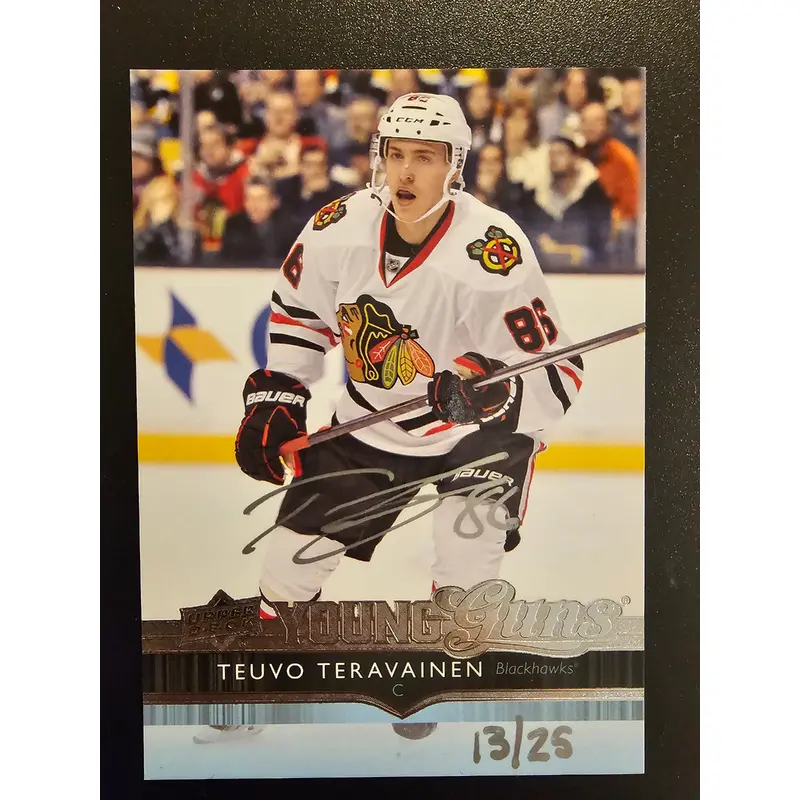 2015-16 Upper Deck Buybacks Autographs '14-15 Teuvo Teravainen Young Guns #214G /25