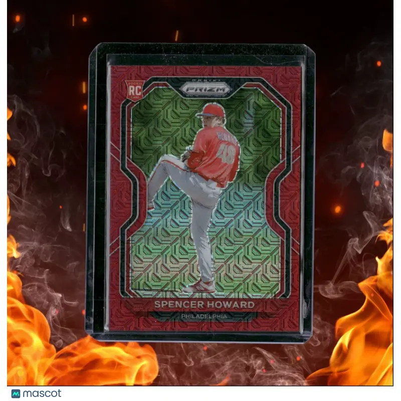 2021 Panini Prizm Baseball Spencer Howard Red Mojo Prizm Rookie 004/149 #66