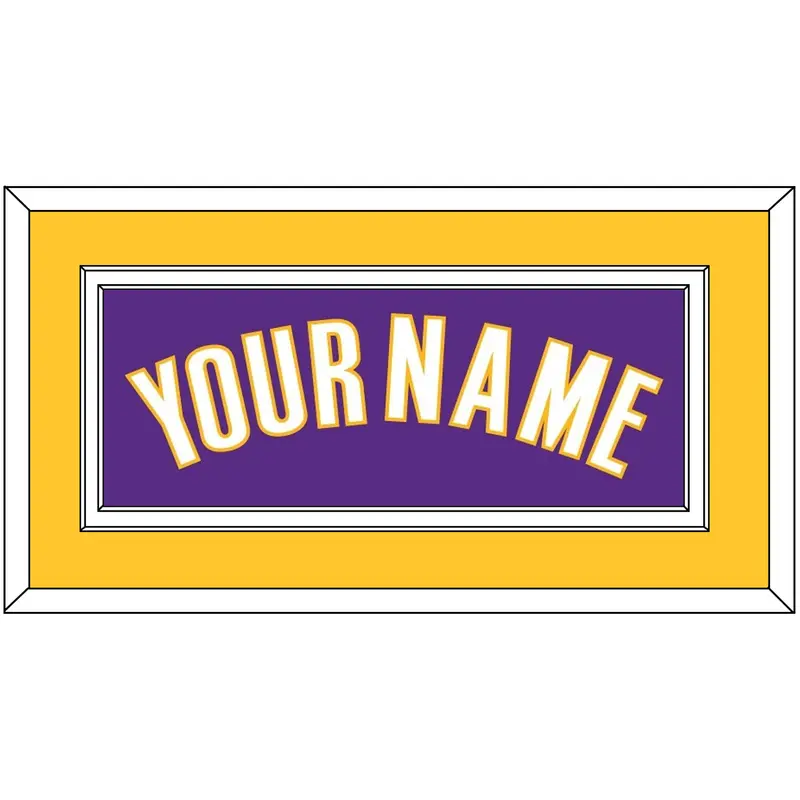 Los Angeles Name - Road Purple (1999-2004) - Double Mat 3