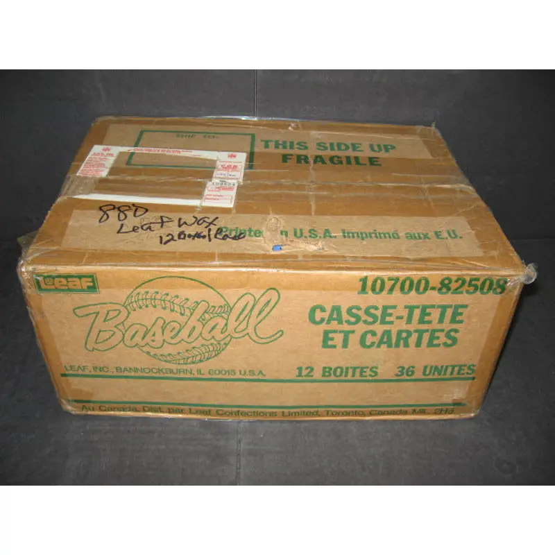 1988 Donruss Leaf Baseball Unopened Wax Case (12 Box) (Sealed)