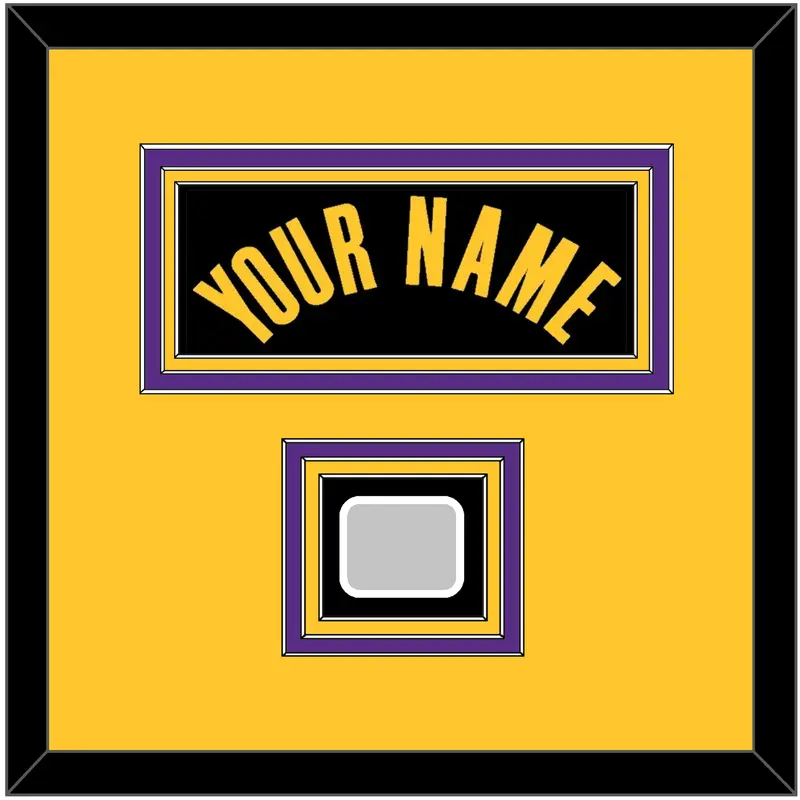 Los Angeles Name & Champions Patch - Black Earned (2020-2021) - Triple Mat 4
