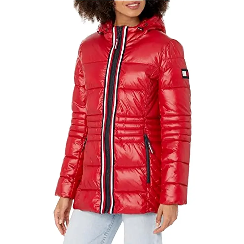 TOMMY HILFIGER WOMEN JACKET PUFF TW1MP712 RED