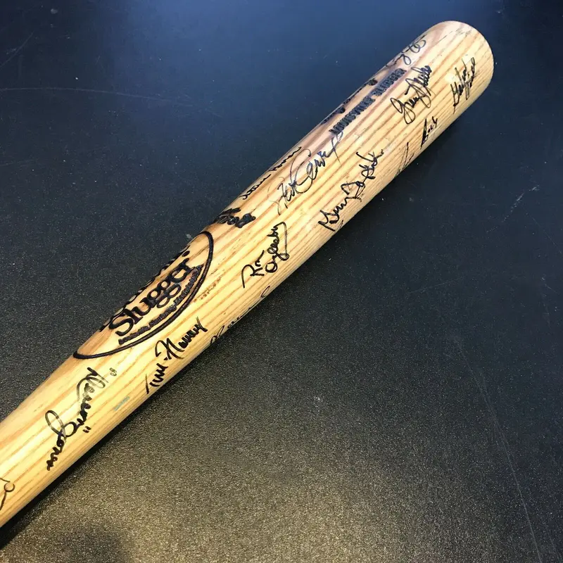1984 San Diego Padres Team Signed Game Used Baseball Bat