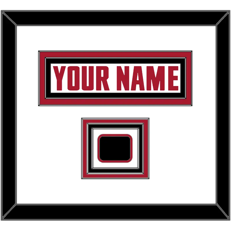 Atlanta Nameplate & Jersey Logo Patch - Road White - Triple Mat 1
