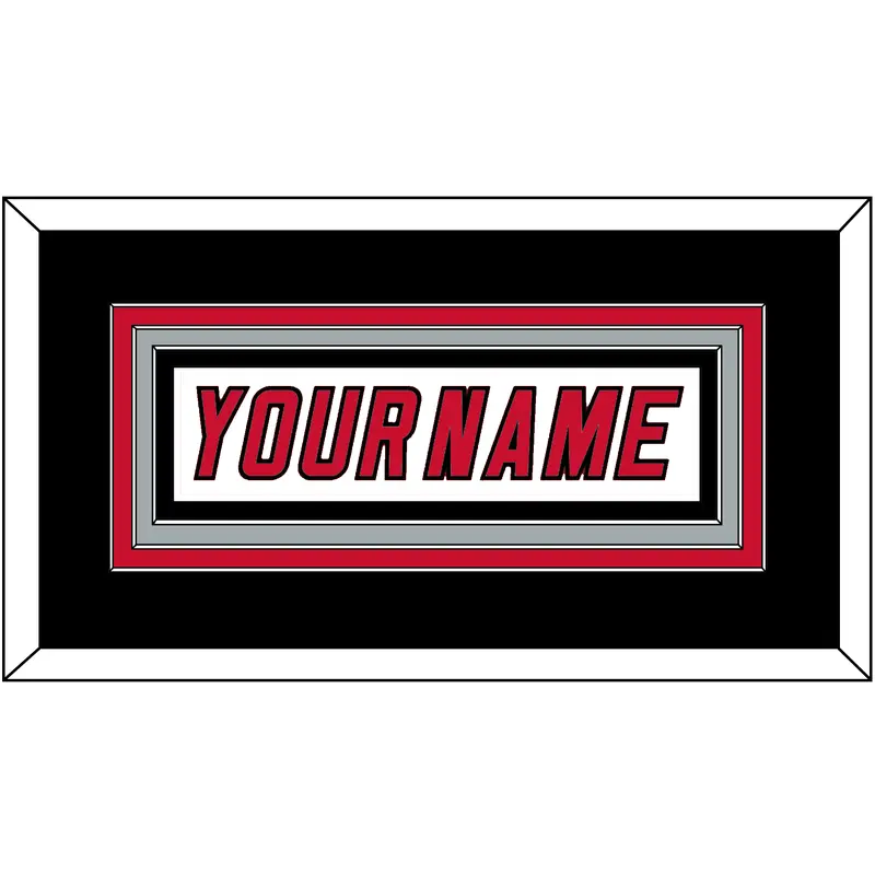 Carolina Nameplate - Road White (2007-2013) - Triple Mat 4
