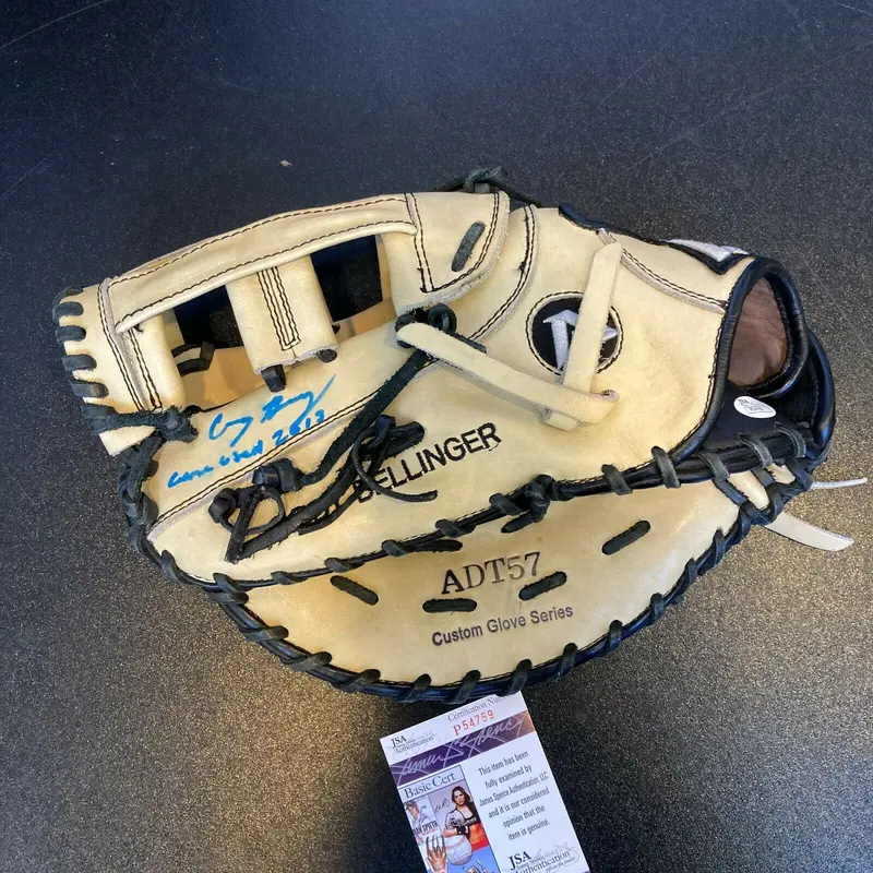 Cody Bellinger Rookie Signed Inscribed Game Used Baseball Glove With JSA COA
