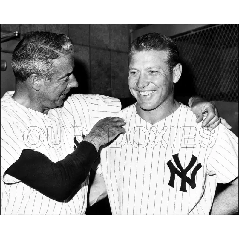 Mickey Mantle Joe Dimaggio 8X10 Photo - 1951 New York Yankees - 1891