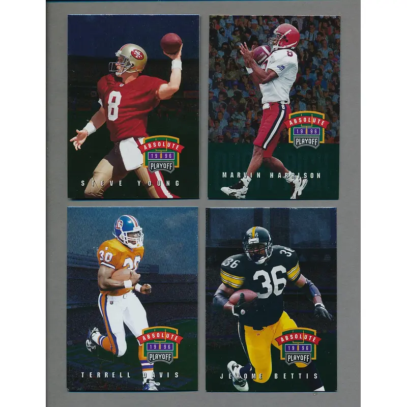 1996 Playoff Absolute Football Complete Red Set (100) NM/MT MT