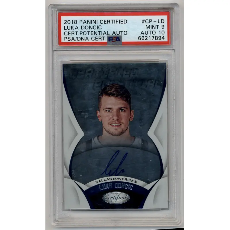 Luka Doncic 2018-19 Certified Potential Auto PSA 9 Mint Auto 10