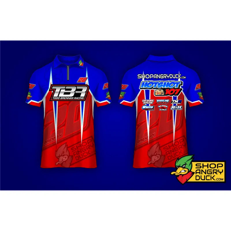 Todd Brennan Racing Polo Style Crew Shirt