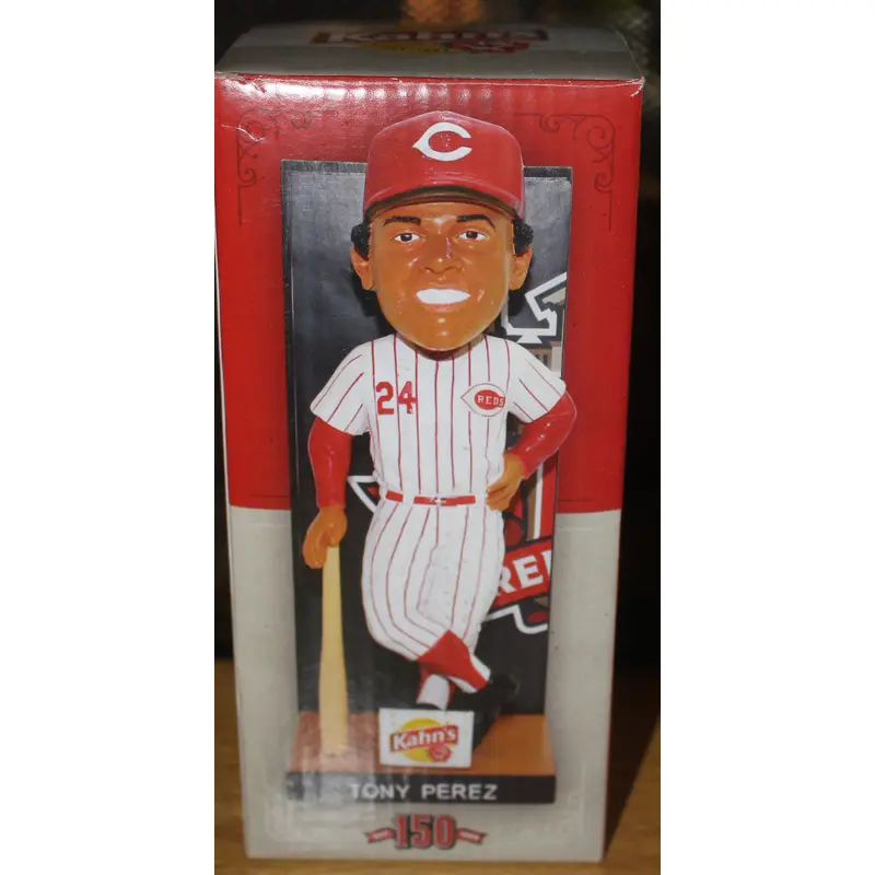 Tony Perez Cincinnati Reds 150th Anniversary Baseball Bobblehead SGA New in Box
