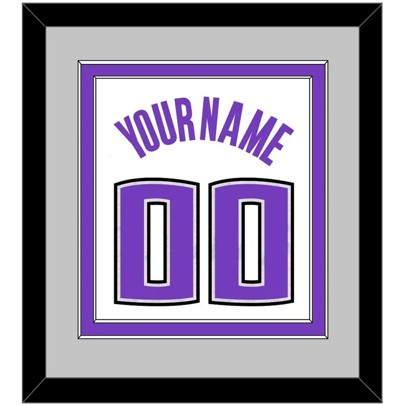 Sacramento Name & Number - Home White (2014-2016) - Double Mat 4
