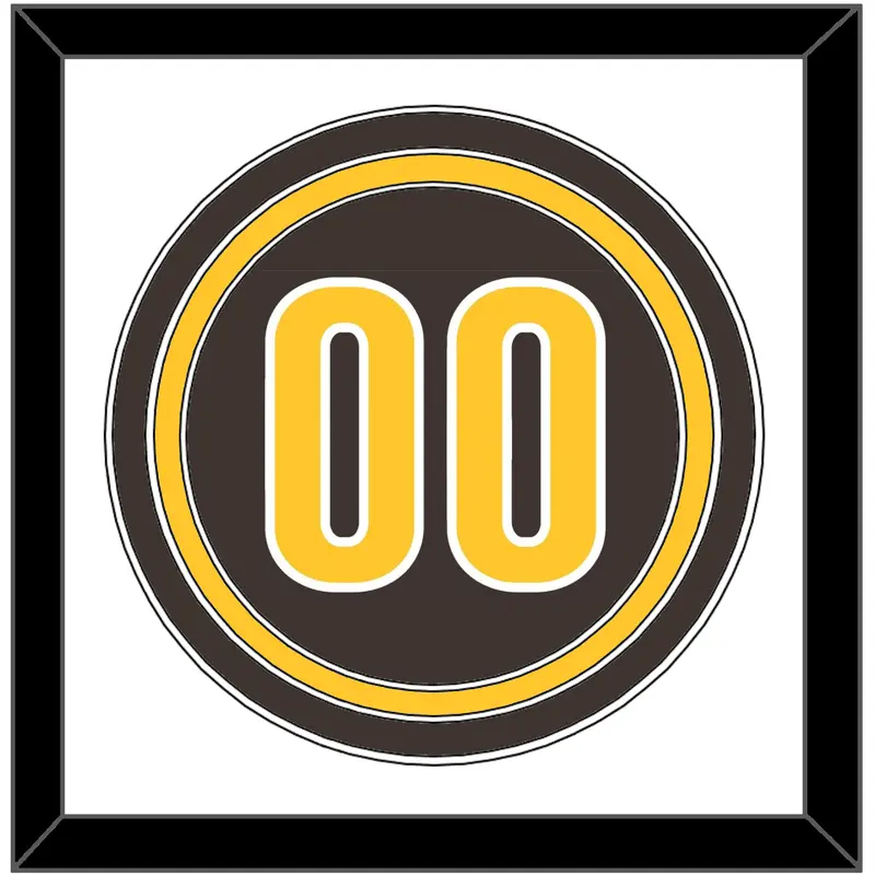 San Diego Number - Alternate Brown - Triple Mat 1