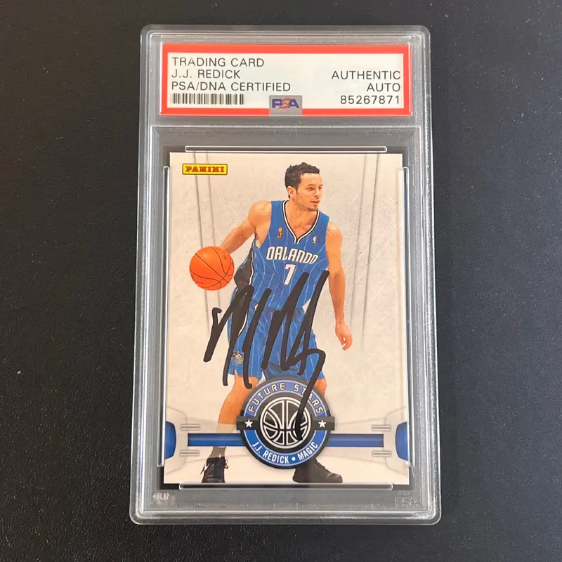 2009 Panini #5 J.J. Redick Signed Card AUTO PSA Slabbed Magic