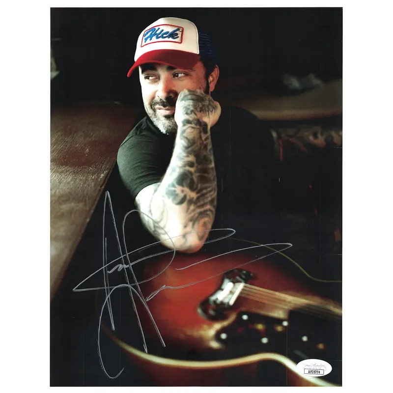 Aaron Lewis signed 8x10 photo JSA Autographed Country