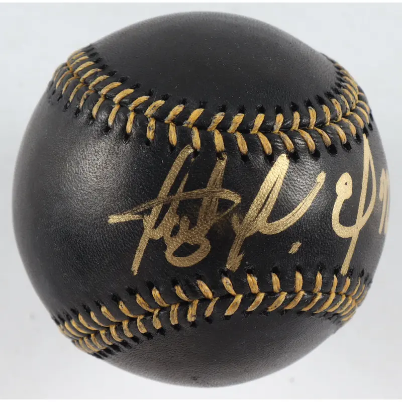 Fernando Tatis Jr. Signed OML Black Leather Baseball Inscribed "El Nio" (JSA)